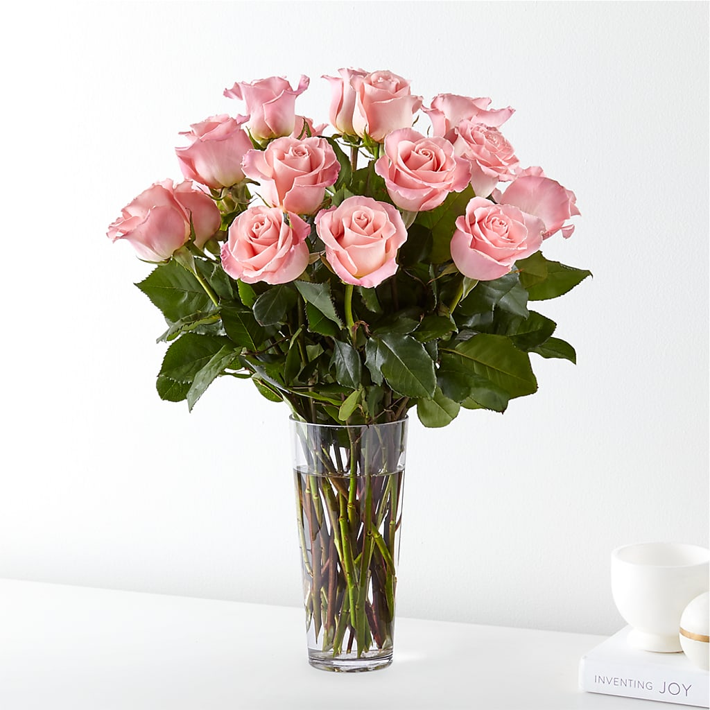 Long Stem Pink Rose Bouquet – Platte Floral, Colorado Springs CO