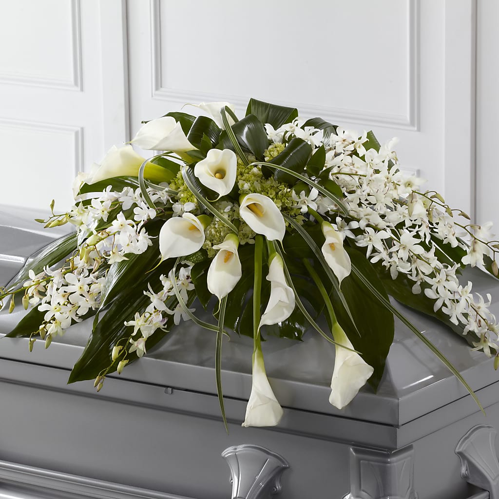 Angel Wings Casket Spray – Platte Floral, Colorado Springs CO