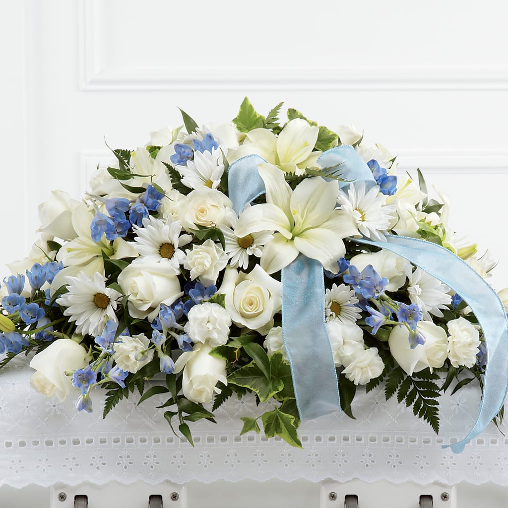 Tender Treasure Casket Spray – Platte Floral, Colorado Springs CO