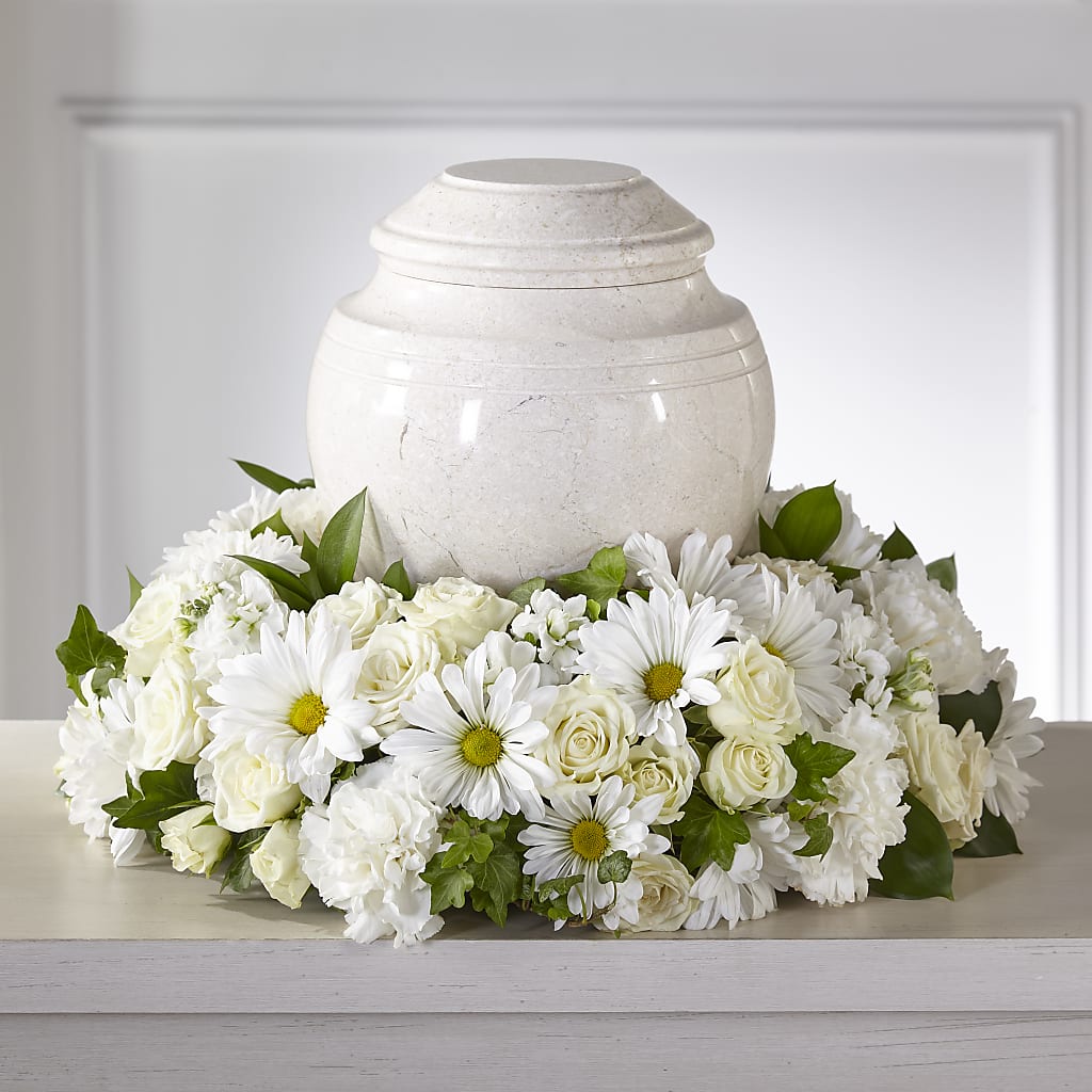 Ivory Gardens Cremation Adornment – Platte Floral, Colorado Springs CO