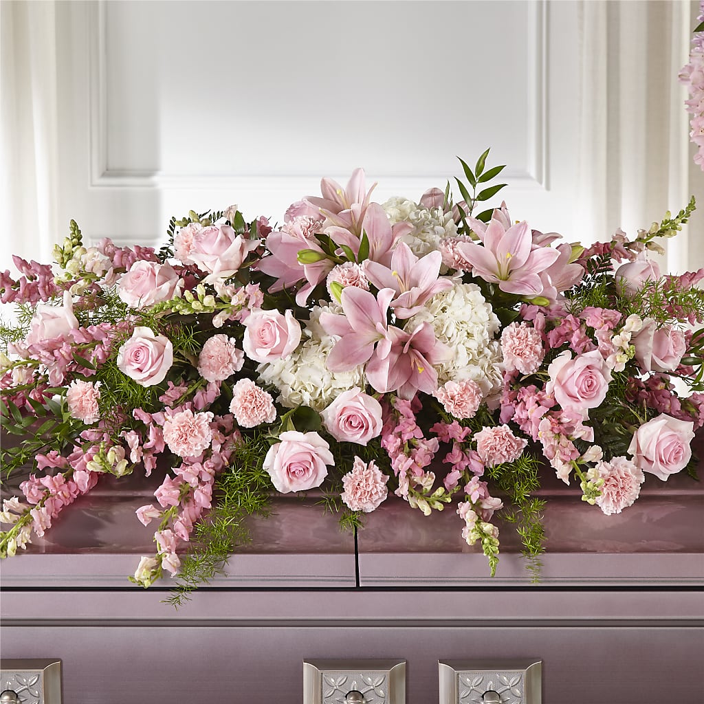 Life & Remembrance Casket Spray – Platte Floral, Colorado Springs CO