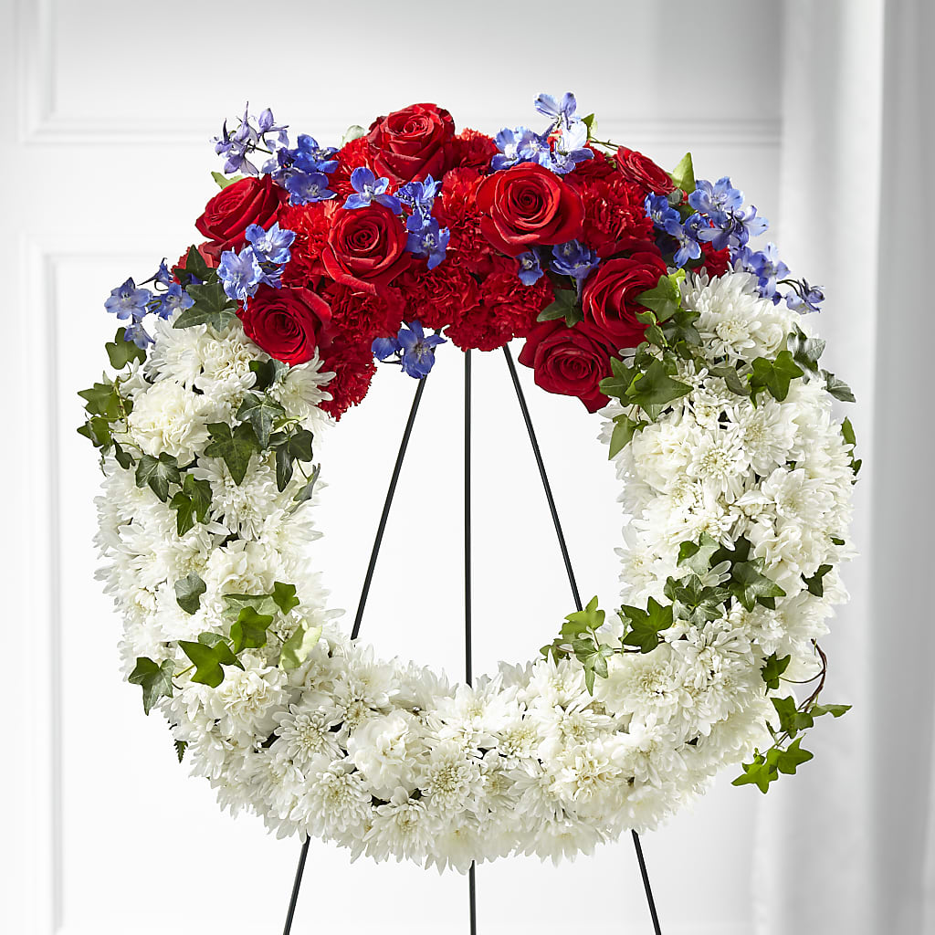 Patriotic Passion Wreath – Platte Floral, Colorado Springs CO