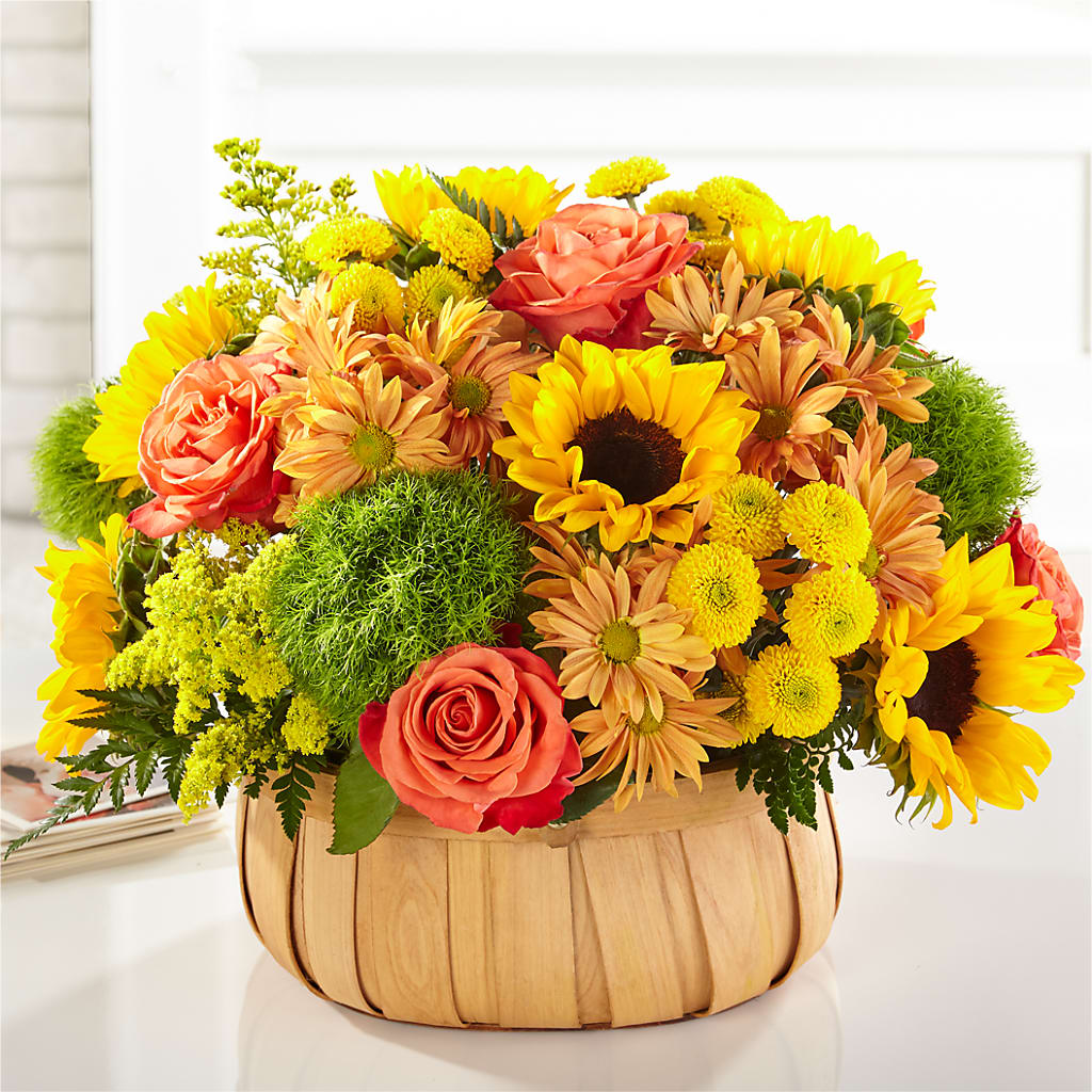 Harvest Sunflower Basket – Platte Floral, Colorado Springs CO