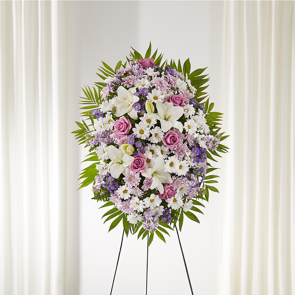 Surrounded by Love Standing Spray – Platte Floral, Colorado Springs CO