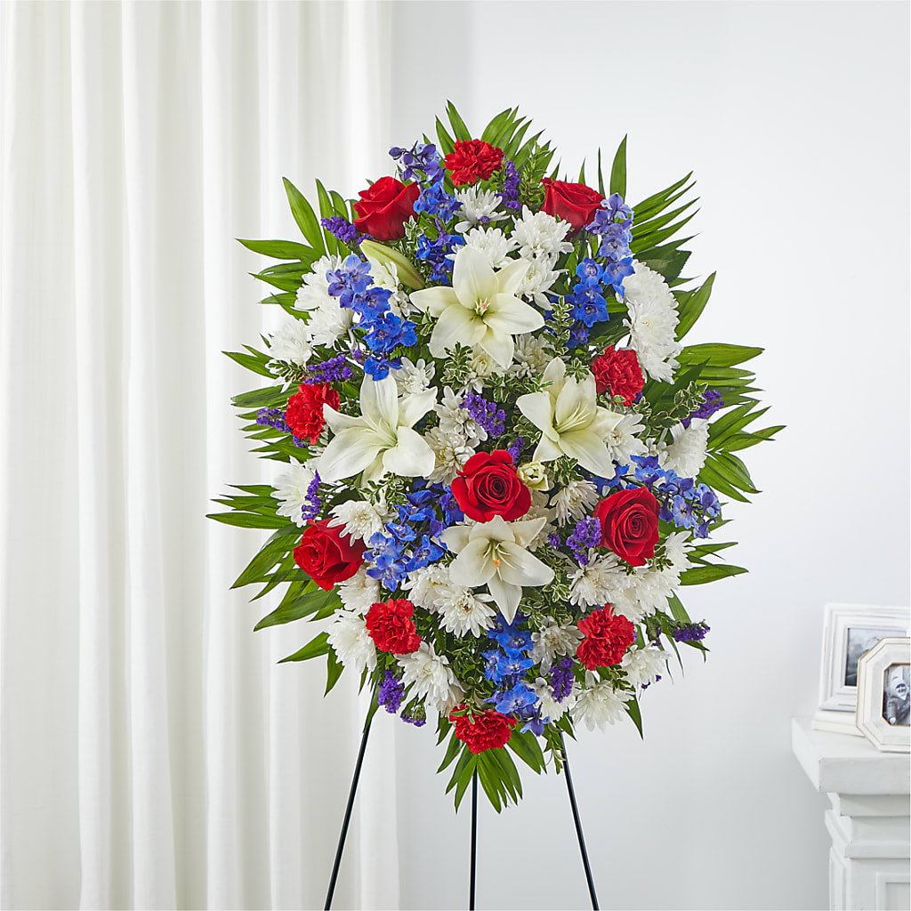 Cherished Service Standing Spray – Platte Floral, Colorado Springs CO