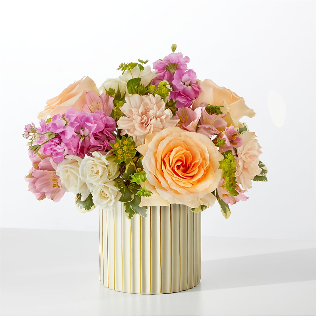 Paradise Bouquet with Ivory Vase – Platte Floral, Colorado Springs CO