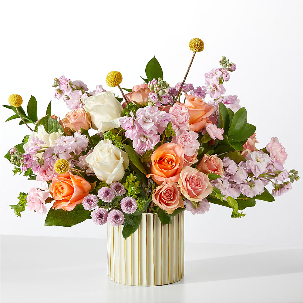 French Market Bouquet with Ivory Vase – Platte Floral, Colorado Springs CO