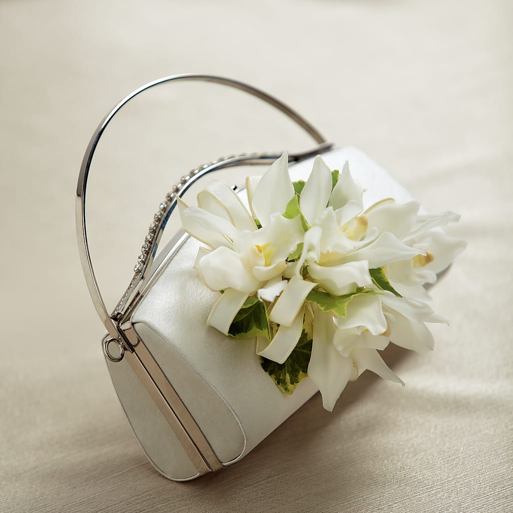 White Purse Decor – Platte Floral, Colorado Springs CO