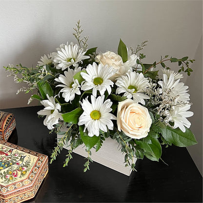 Fresh Linen Box Bouquet –  Platte Floral, Colorado Springs CO