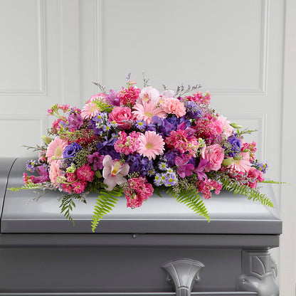 Glorious Garden Casket Spray –  Platte Floral, Colorado Springs CO