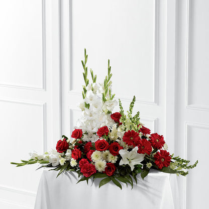 Crimson & White Arrangement –  Platte Floral, Colorado Springs CO