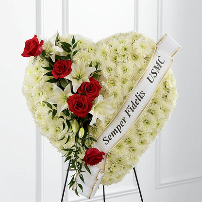 Heartfelt Hero Standing Heart –  Platte Floral, Colorado Springs CO