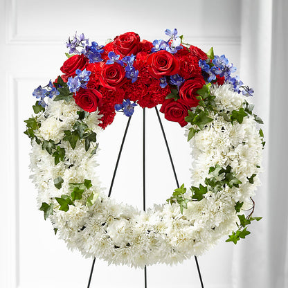 Patriotic Passion Wreath –  Platte Floral, Colorado Springs CO