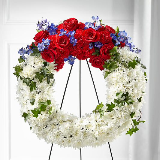 Patriotic Passion Wreath –  Platte Floral, Colorado Springs CO