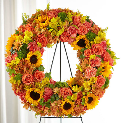 Autumnal Memories Wreath (Standard) –  Platte Floral, Colorado Springs CO
