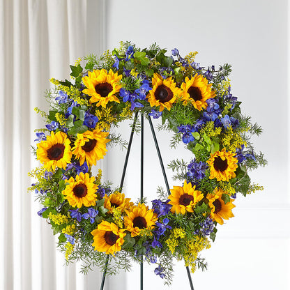 Bright Rays Wreath –  Platte Floral, Colorado Springs CO