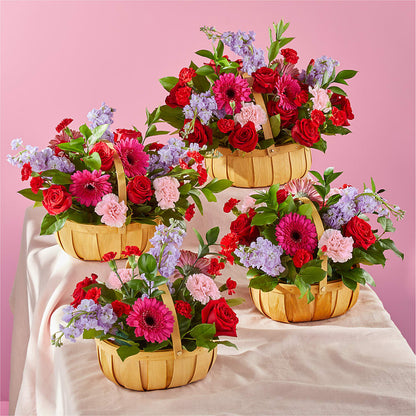Pink Picnic Basket –  Platte Floral, Colorado Springs CO