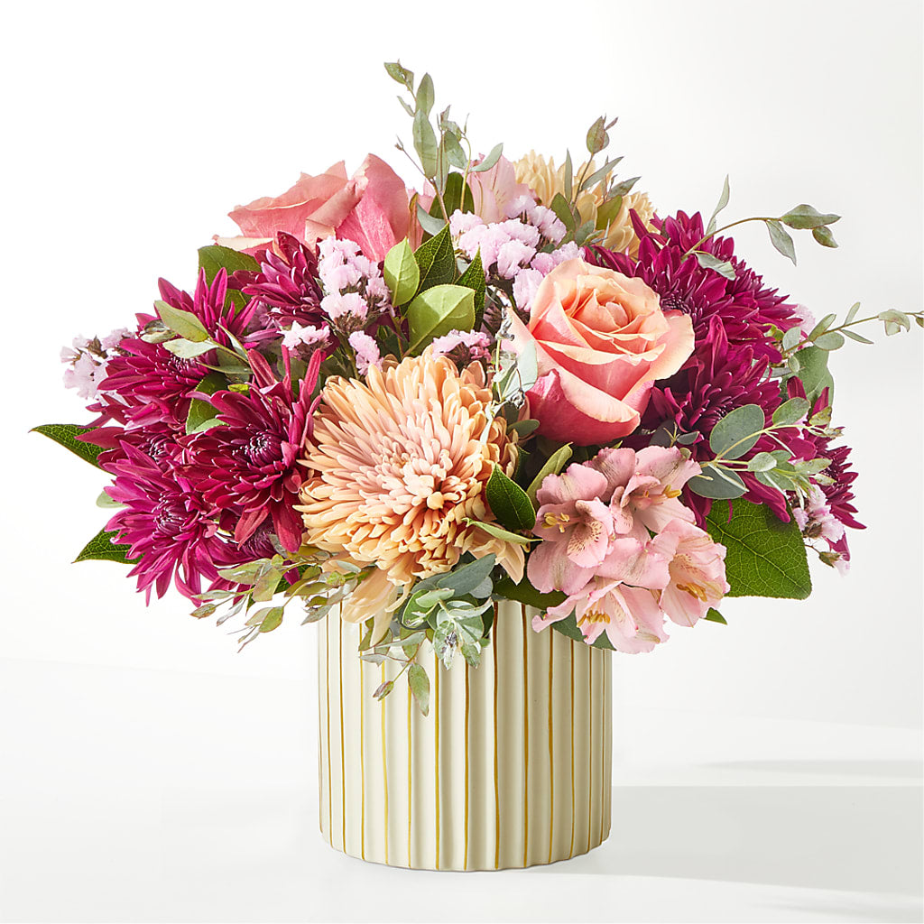 Berry Cobbler Bouquet with Ivory Vase –  Platte Floral, Colorado Springs CO