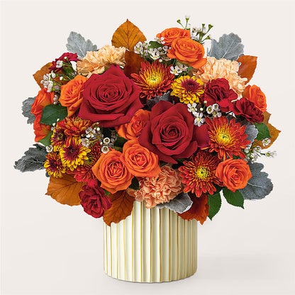 Merlot Bouquet with Ivory Vase –  Platte Floral, Colorado Springs CO