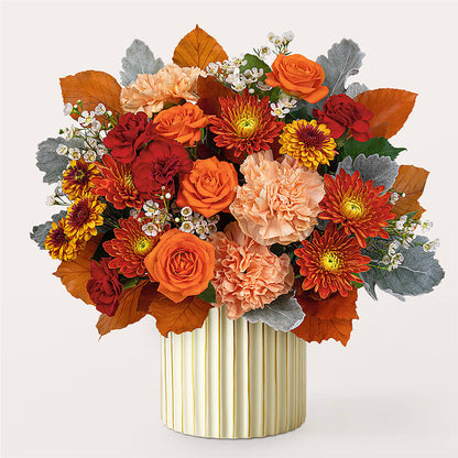 Merlot Bouquet with Ivory Vase –  Platte Floral, Colorado Springs CO