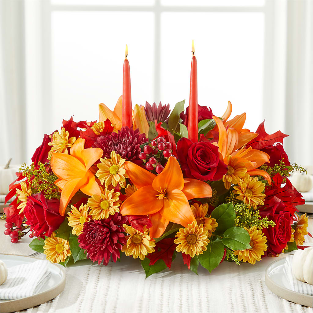 Autumn's Embrace Centerpiece –  Platte Floral, Colorado Springs CO